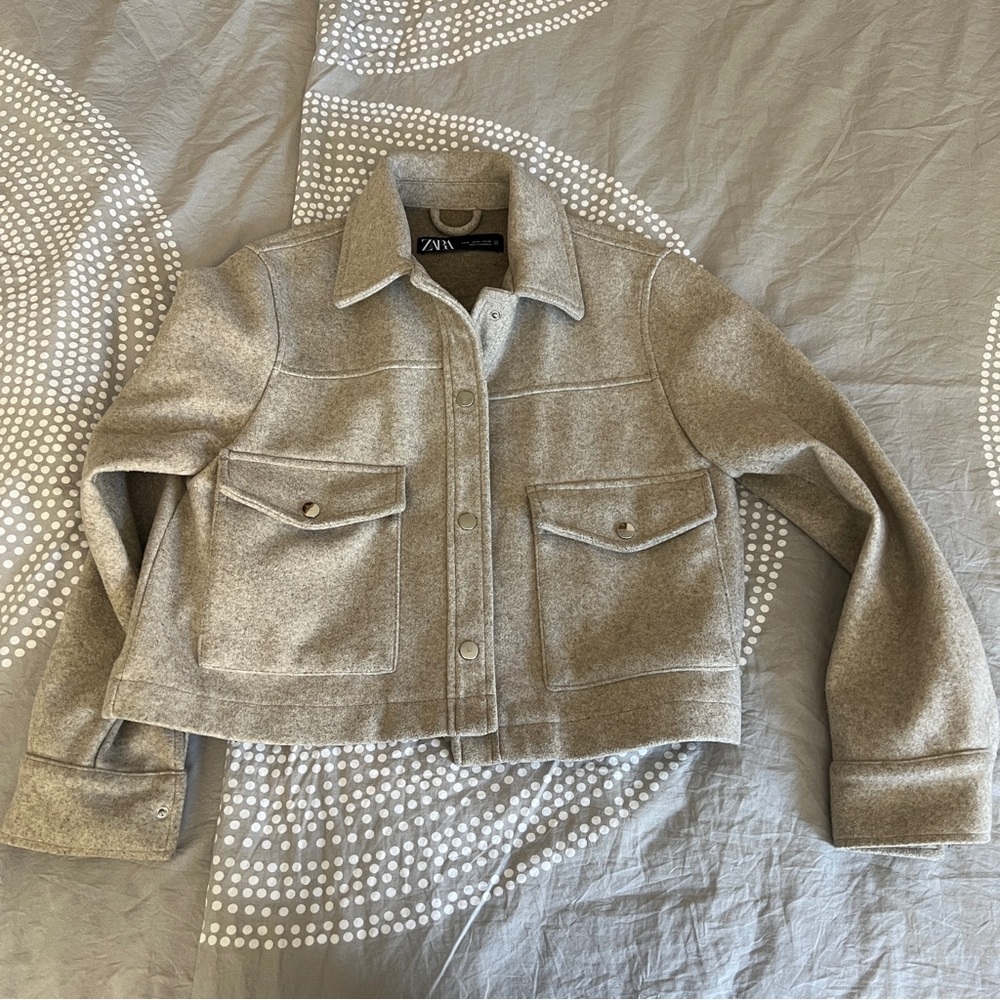 Zara Tan Knit Jacket